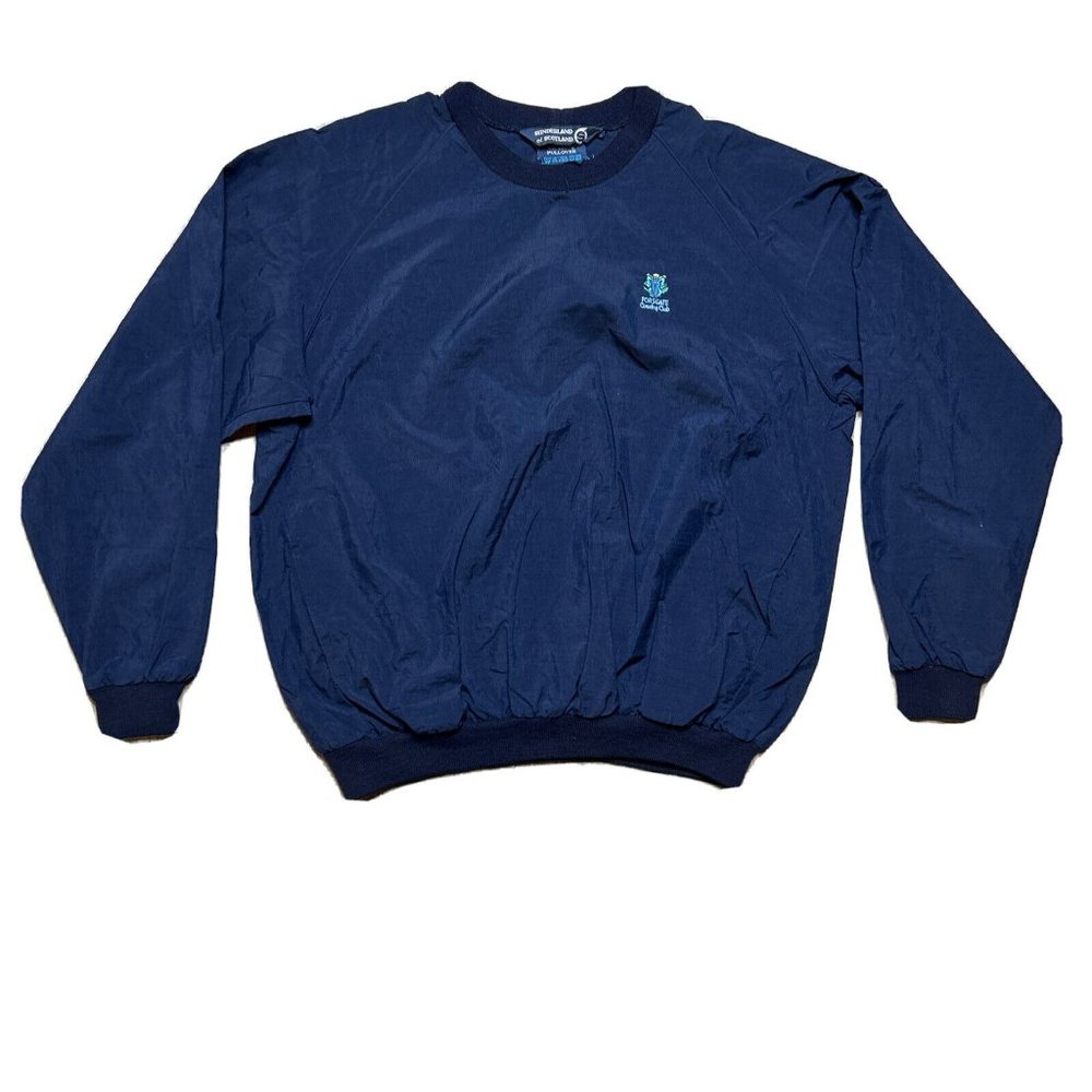 Men's Sunderland of Scotland Pullover Jacket Blue L Forsgate Country‎ Club